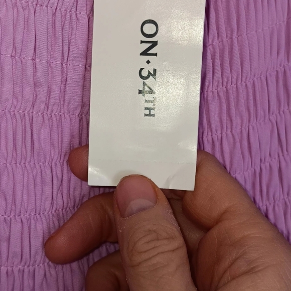 Elegant Pink Smocked Dress - Picture 4 of 6